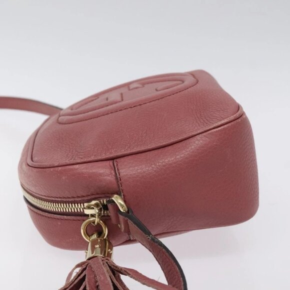 GUCCI Shoulder Bag Leather Pink Gold 308364 - Picture 5 of 15